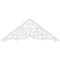 Ekena Millwork Pitch Athens Architectural Grade PVC Gable Pediment, 72"W x 27"H x 1"P (9/12) GPP072X027X100ATH - alternate 3